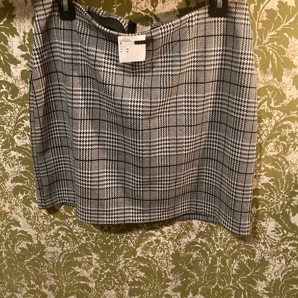 (M) H&M Checkered Mini-Skirt